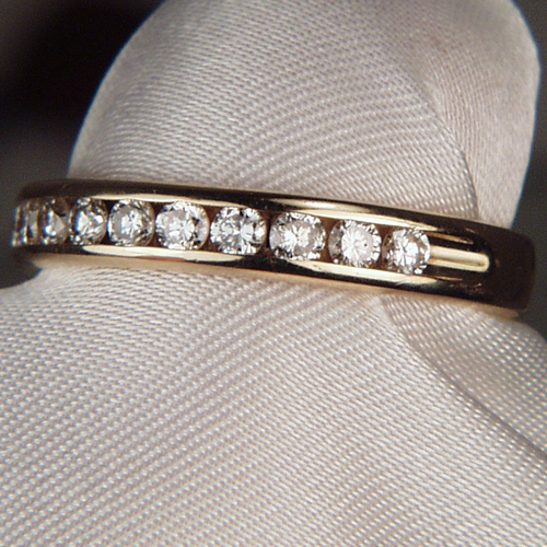 Quality Channel Set Diamond Anniversary Band 14kt  Litnon.com