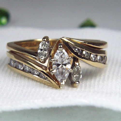 Estate Ladies I4 KT Diamond Engagement Ring  Litnon.com