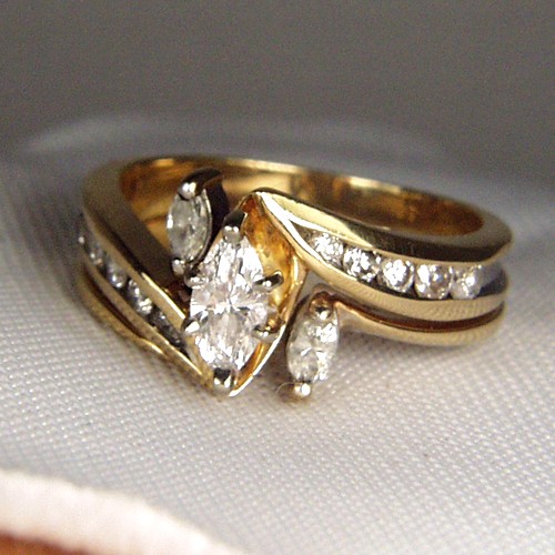 Estate Ladies I4 KT Diamond Engagement Ring  Litnon.com