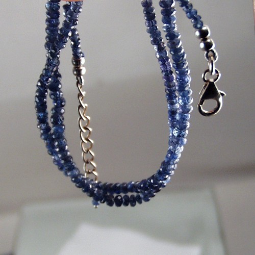 50 Carats Natural Ceylon Sapphire Bead Necklace  Litnon.com
