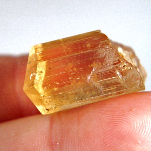 Rare Golden Scapolite Facet Grade Crystal Tanzania  Litnon.com