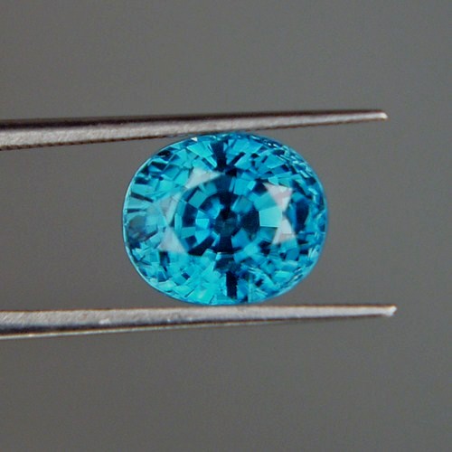 Special Color and Quality Blue Zircon Cambodia 6.55 ct  Litnon.com
