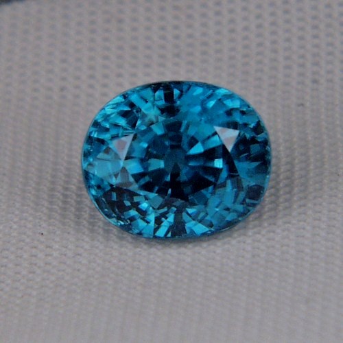 Special Color and Quality Blue Zircon Cambodia 6.55 ct  Litnon.com