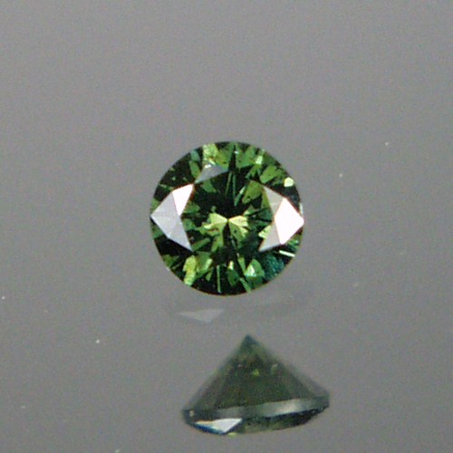 Diamond Cut Round Blue Green Diamond 0.27 ct  Litnon.com