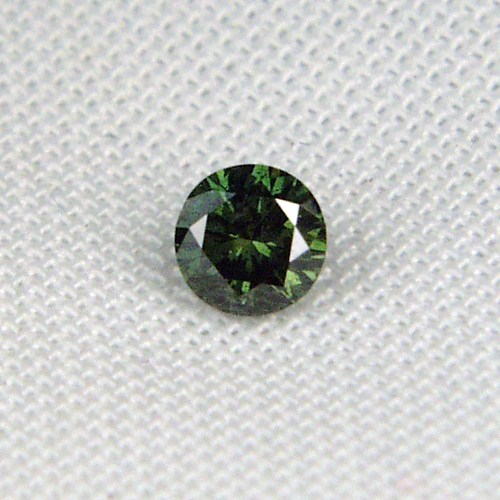 Diamond Cut Round Blue Green Diamond 0.27 ct  Litnon.com