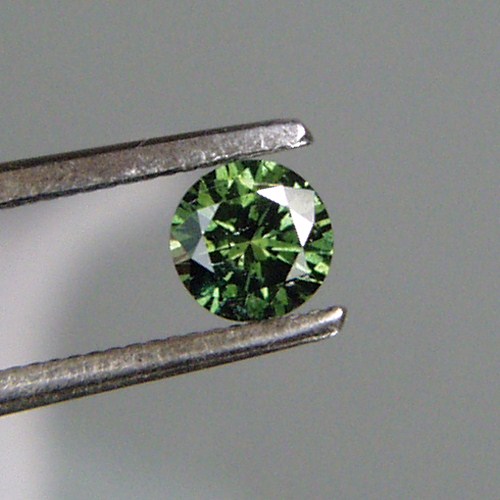 Diamond Cut Round Blue Green Diamond 0.27 ct  Litnon.com