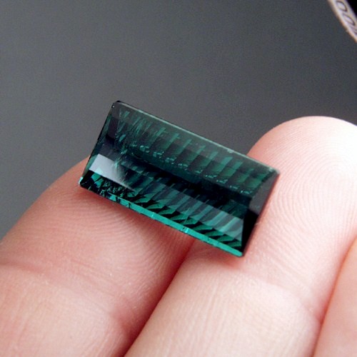 Millennium Cut Blue Green Tourmaline Brazil 13.27 ct  Litnon.com