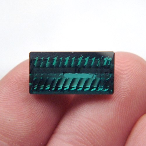 Millennium Cut Blue Green Tourmaline Brazil 13.27 ct  Litnon.com
