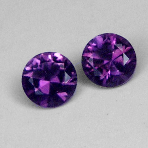 Top Cut and Color Brazilian Amethyst 4 mm Pair  Litnon.com