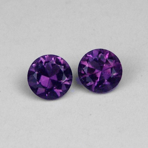 Top Cut and Color Brazilian Amethyst 4 mm Pair  Litnon.com