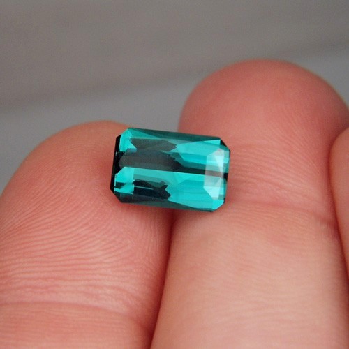USA Cut Open Color Blue Tourmaline Namibia 3.56ct  Litnon.com