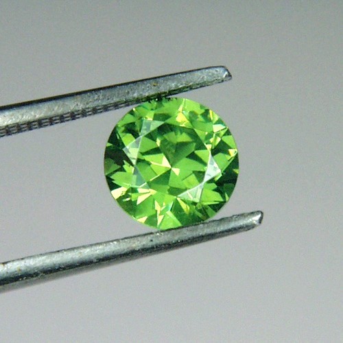Brilliant Top Cut Natural Russian Demantoid Garnet GL Litnon.com