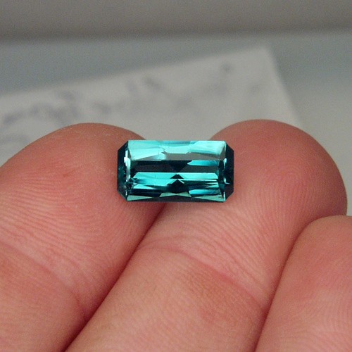 USA Cut Neon Blue Tourmaline Namibai 3.52ct  Litnon.com