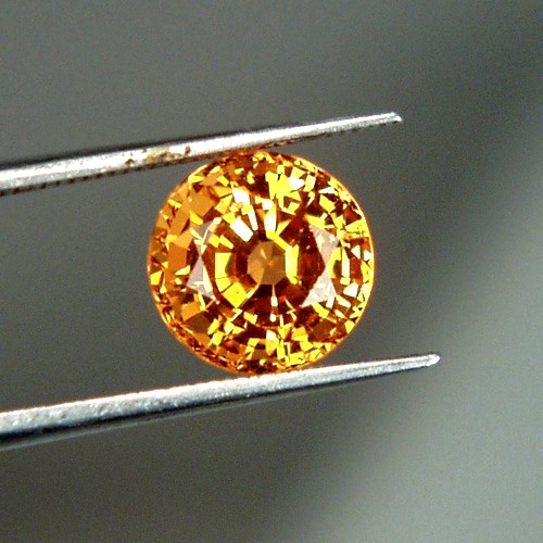 Neon Orange Best Mandarin Spessartite Garnet 3.25ct GL Litnon.com