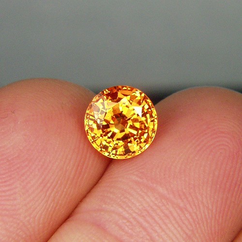Neon Orange Best Mandarin Spessartite Garnet 3.25ct GL Litnon.com