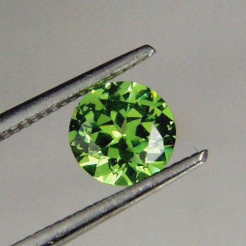 Brilliant Top Cut Natural Russian Demantoid Garnet GL Litnon.com