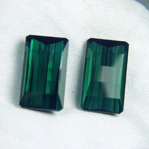 Old Stock Blue-Green Tourmaline Pair Brazil 19.79 ct  Litnon.com
