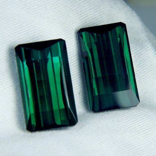 Old Stock Blue-Green Tourmaline Pair Brazil 19.79 ct  Litnon.com