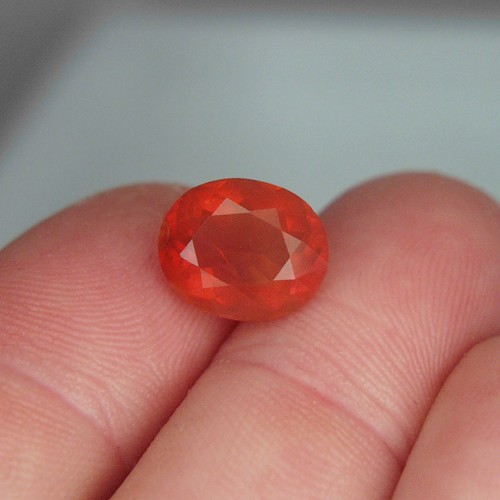 Rich Color Orange Mexican Fire Opal 3.60 ct   Litnon.com