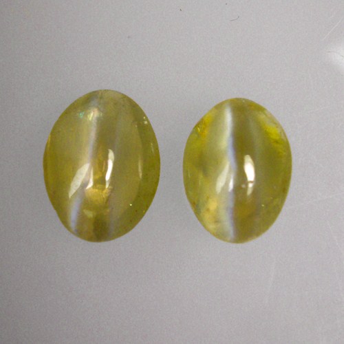  Rare Cats Eye Chrysoberyl Cabochon Pair 2.48 ct  Litnon.com