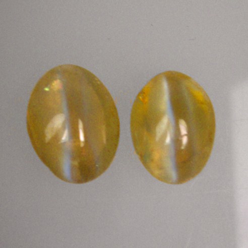  Rare Cats Eye Chrysoberyl Cabochon Pair 2.48 ct  Litnon.com
