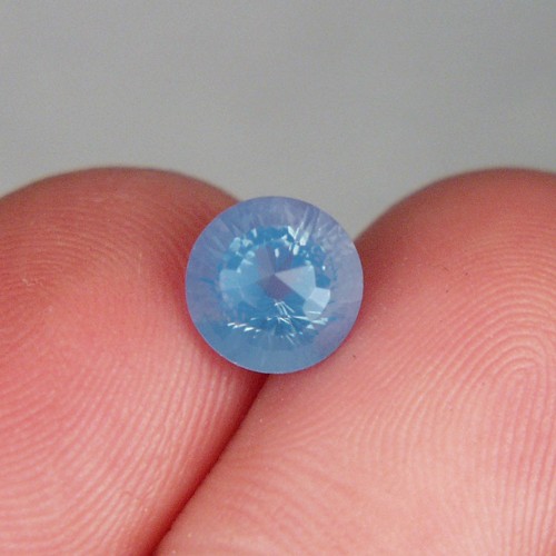 USA Cut Faceted Blue Chalcedony Litnon.com