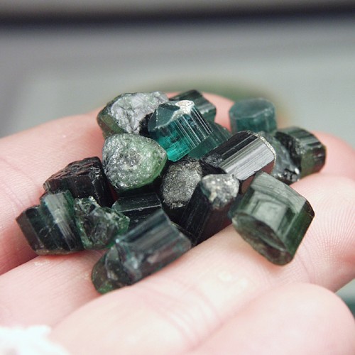 Blue Green Tourmaline Rough Afghanistan 109 ct.  Litnon.com