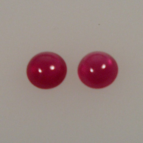 Fine Color Natural South East Asia Ruby Cab Pair 4mm  Litnon.com