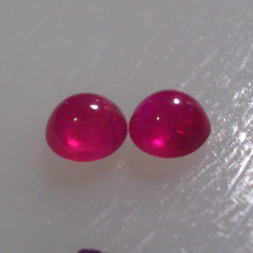 Fine Color Natural South East Asia Ruby Cab Pair 4mm  Litnon.com