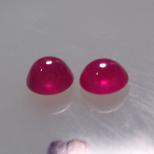 Fine Color Natural South East Asia Ruby Cab Pair 4mm  Litnon.com