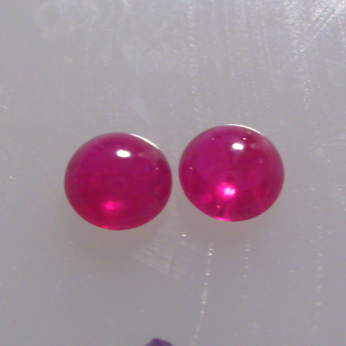 Fine Color Natural South East Asia Ruby Cab Pair 4mm  Litnon.com