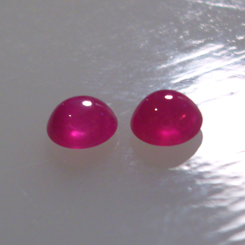 Fine Color Natural South East Asia Ruby Cab Pair 4mm  Litnon.com