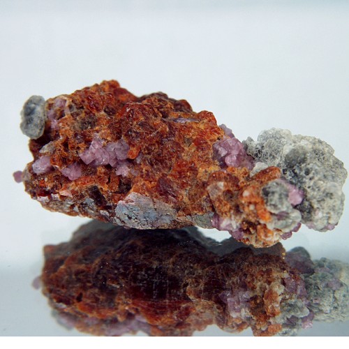 Rare Specimen Spinel and Forsterite on Orange Clinohumite  Litnon.com