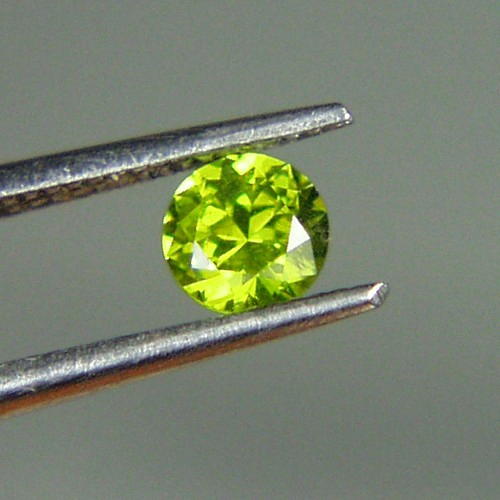 Brilliant Top Cut Natural Russian Demantoid Garnet GL Litnon.com