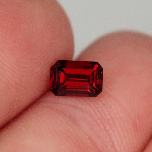 Fancy Cut Red Fire Crimson Color Umba River Garnet  Litnon.com