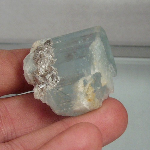 Terminated Aquamarine Beryl Crystal Specimen Pakistan  Litnon.com