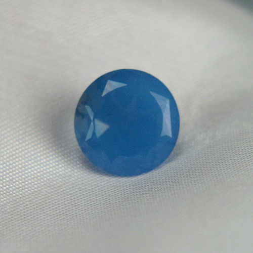 USA Cut Faceted Blue Chalcedony Turkey 3.22 carats Litnon.com
