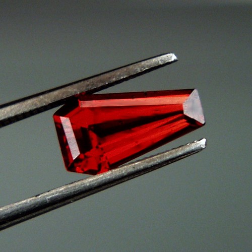 Fancy Cut Red Fire Crimson Color Umba River Garnet  Litnon.com