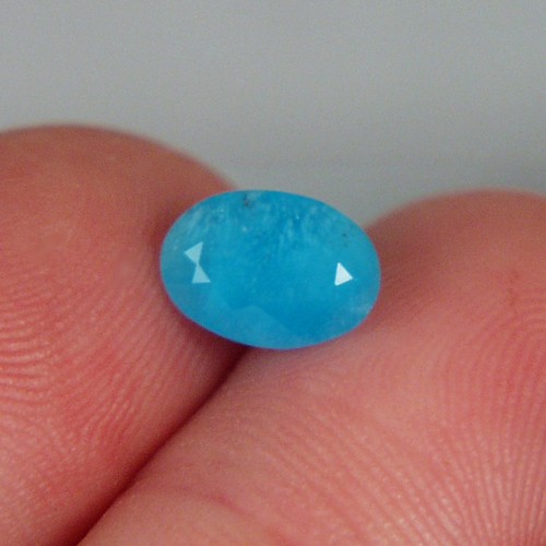 Rare Faceted Neon Blue Hemimorphite Congo 2.29 ct  Litnon.com