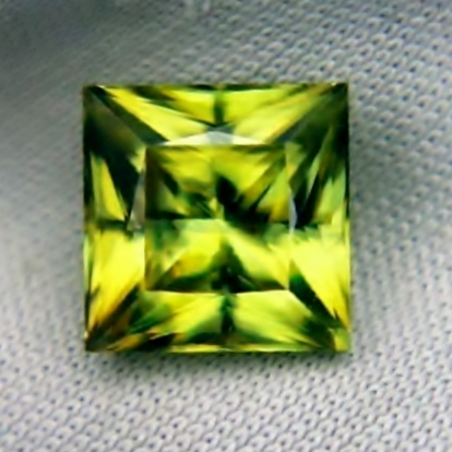 USA Cut Brilliant Madagascar Sphene Princess 2.18ct  Litnon.com