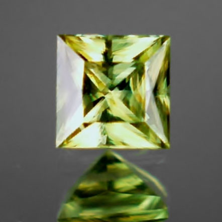 USA Cut Brilliant Madagascar Sphene Princess 2.18ct  Litnon.com