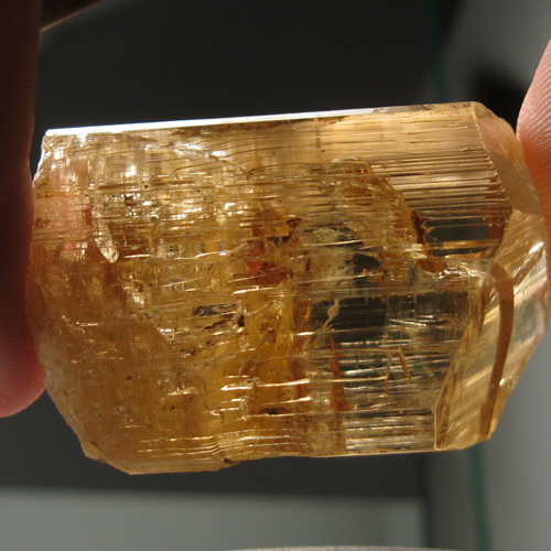 Rare Golden Scapolite Facet Grade Crystal 223 ct Tanzania  Litnon.com