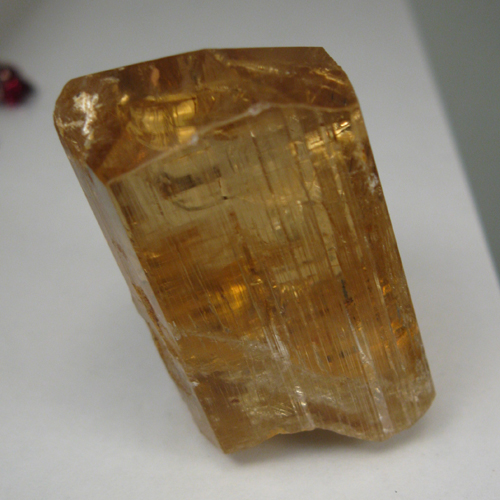 Rare Golden Scapolite Facet Grade Crystal 223 ct Tanzania  Litnon.com