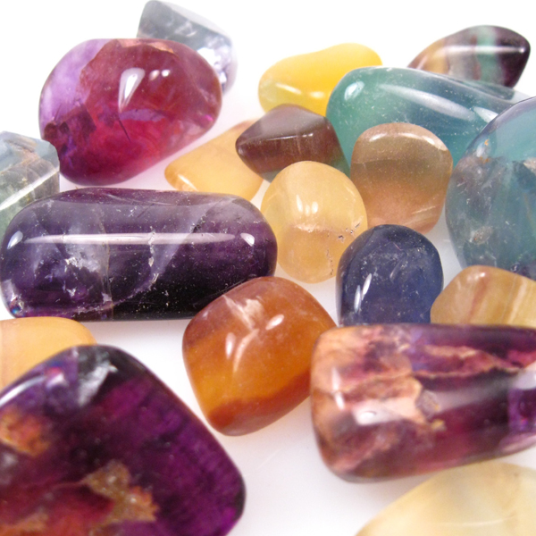 Multi Color Tumbled Fluorite Afghanistan 268 gram  Litnon.com