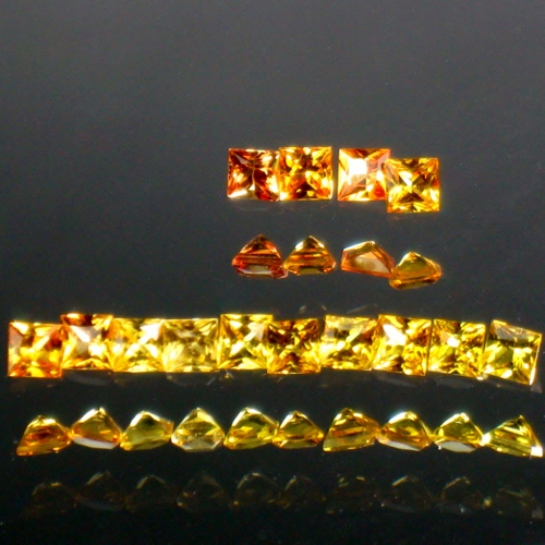 Special 2.3 mm Yellow Montana Sapphire Color Suite  Litnon.com