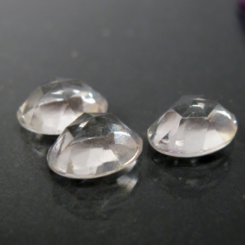 Old Style Rose Cut Cabs Natural White Quartz Brazil  Litnon.com