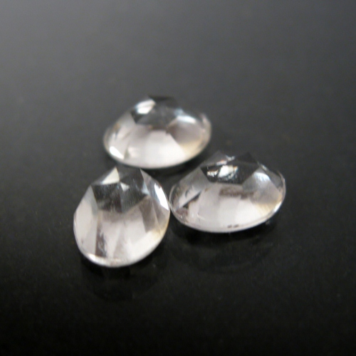 Old Style Rose Cut Cabs Natural White Quartz Brazil  Litnon.com