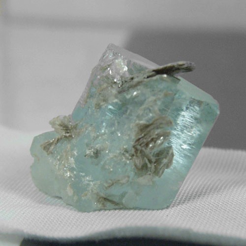 Terminated Aquamarine Beryl Crystal Specimen Pakistan  Litnon.com