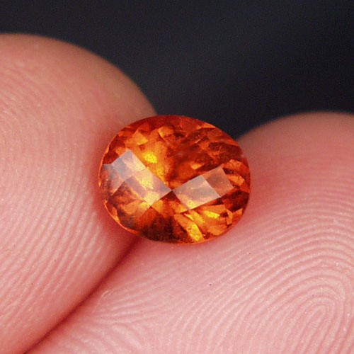  Cinnamon Orange Grossular Hessonite Garnet Sri Lanka 1.66 ct  Litnon.com