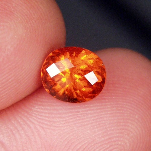  Cinnamon Orange Grossular Hessonite Garnet Sri Lanka 1.66 ct  Litnon.com